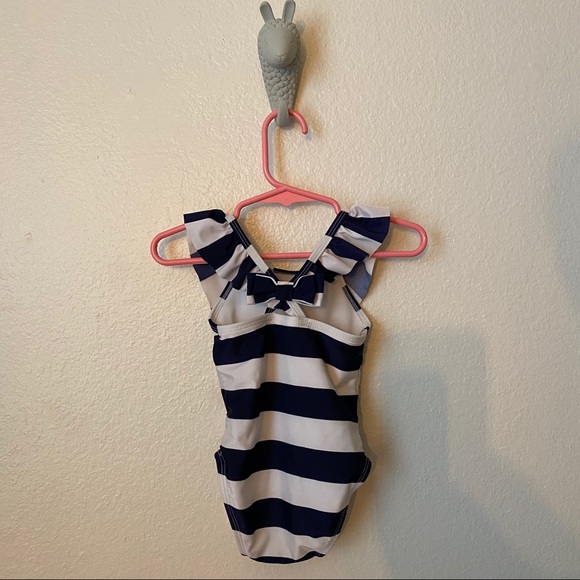 Cat & Jack Navy Striped Star One Piece Swimsuit! - Picture 3 of 4